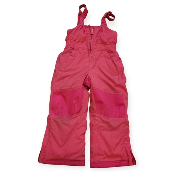L.L. Bean Kids Pink Bib Snow Pants Size 4 - Picture 1 of 6